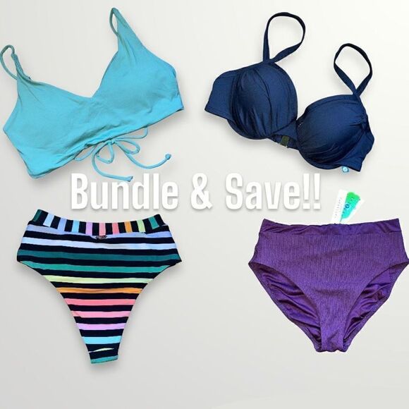 Raisins, Pacifica Reversible Island Bikini Top, Gingham Checkers, Women’s Small - Picture 13 of 13